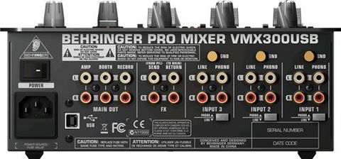 BEHRINGER VMX300USB PRO MIXER PER DJ