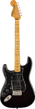 SQUIER CLASSIC VIBE 70S STRATOCASTER HSS MN BLACK MANCINA LEFT HANDED