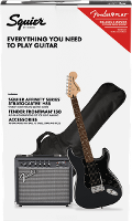 SQUIER AFFINITY STRATOCASTER HSS PACK 15G LRL CHARCOAL FROST METALLIC