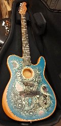 FENDER LIMITED EDITION AMERICAN ACOUSTASONIC TELECASTER BLUE PAISLEY