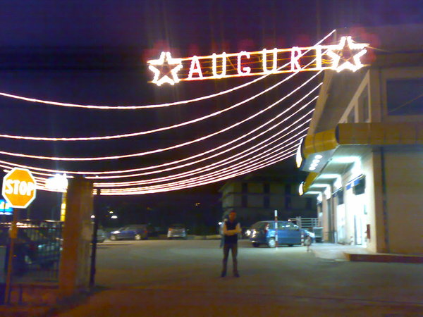 luminarie in tettoia