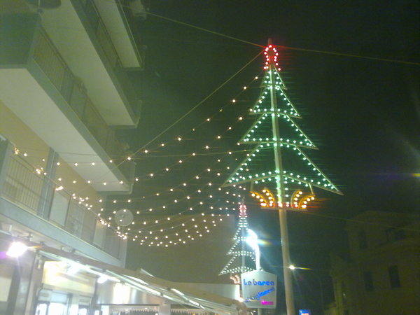 luminarie in tettoia