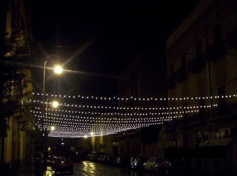luminarie in tettoia