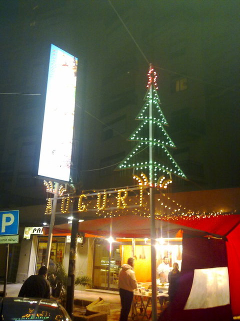 luminarie in tettoia