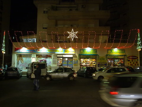 luminarie in tettoia