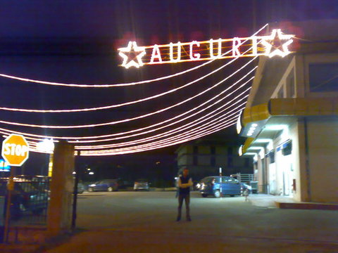 luminarie in tettoia
