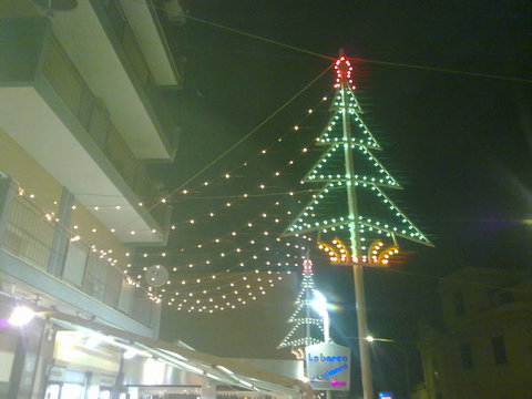 luminarie in tettoia