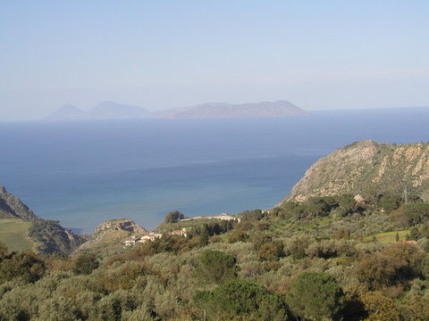 Vista delle isole Eolie