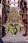 The flowered scala in centro storico Caltagirone B&B Sicily 3200773315