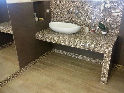 piano lavabo mosaico