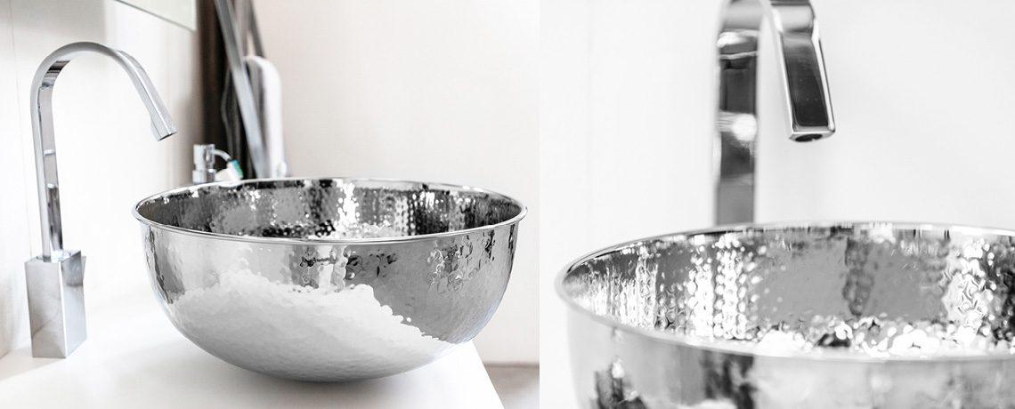 Lavabo appoggio ottone cromato Cipi' New Shine