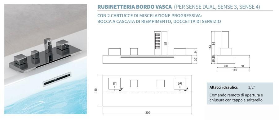 Vasca Idromassaggio doppia postazione Novellini Sense Dual