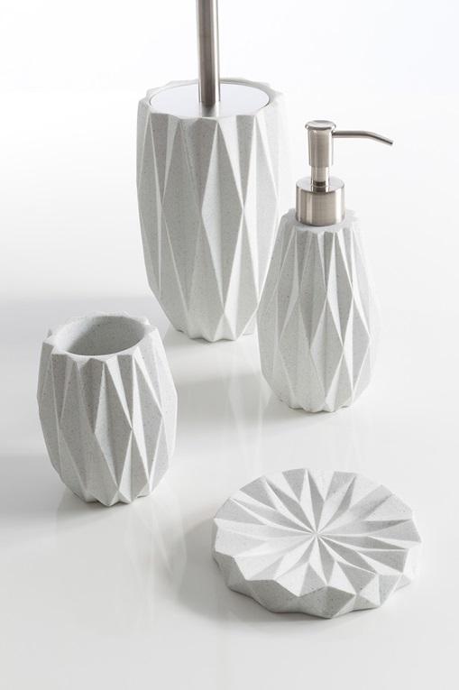 Set accessori in appoggio  CIPì GEOWHITE