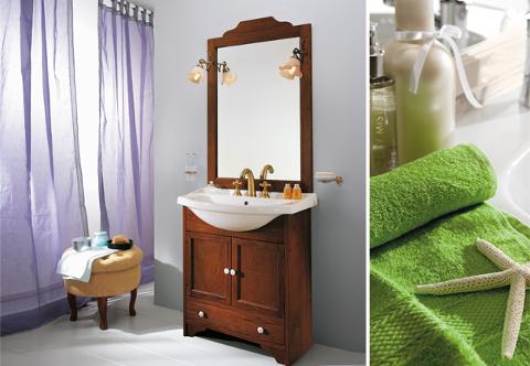 Composizione mobile bagno classico Eban Carla