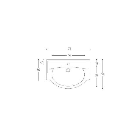 Composizione mobile bagno classico Eban Carla