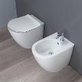 Coppia di sanitari WC + Bidet ALTHEA COVER RIMLESS