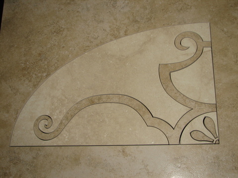 Intagli su gres porcellanato ceramiche  terrecotte