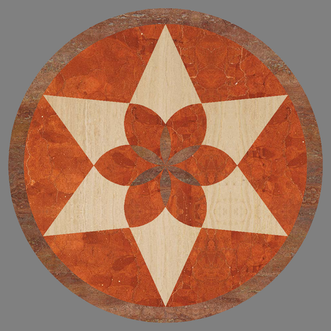 Mosaico su gres marmo e pietre dure