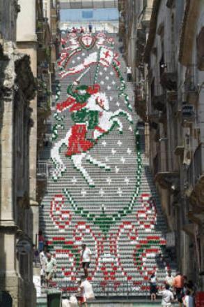 La scala illuminata di Caltagirone