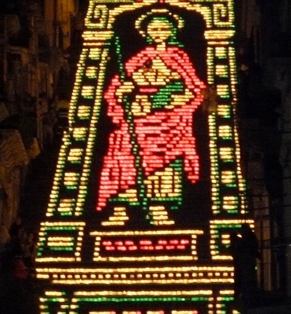 Scalinata illuminata a Caltagirone