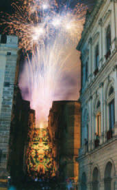 Scalinata illuminata a Caltagirone