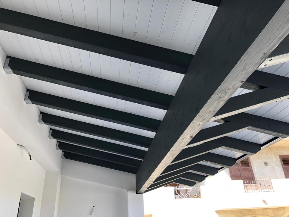 VERANDE CON TRAVI LAMELLARI CORSO LEGNAMI SRL TRAVI LAMELLARI