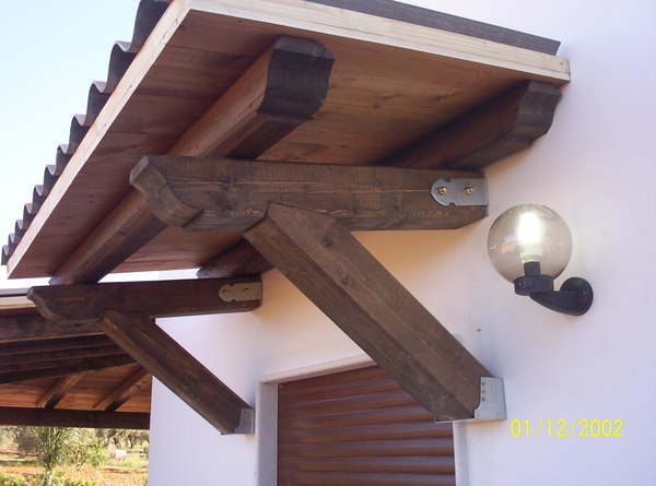 PENSILINE IN LEGNO CON TRAVI MASSELLO CORSO LEGNAMI SRL MASSELLO
