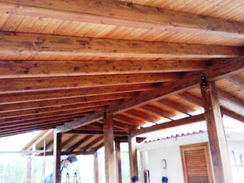 VERANDE CON TRAVI LAMELLARI CORSO LEGNAMI SRL TRAVI LAMELLARI