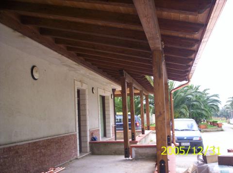 VERANDE CON TRAVI LAMELLARI CORSO LEGNAMI SRL TRAVI LAMELLARI