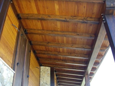 TETTOIE CON TRAVI LAMELLARI CORSO LEGNAMI SRL LAMELLARE