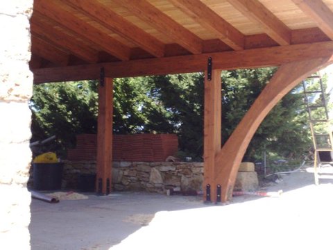 VERANDE IN LEGNO LAMELLARE  CORSO LEGNAMI SRL VERANDA
