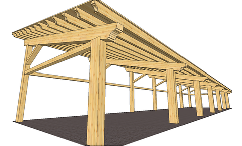STRUTTURE IN LEGNO PER IMPIANTI FOTOVOLTAICO CORSO LEGNAMI SRL .
