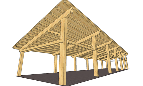 STRUTTURE IN LEGNO PER IMPIANTI FOTOVOLTAICO CORSO LEGNAMI SRL .