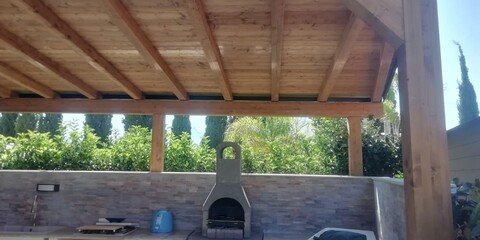 Struttura in legno lamellare di abete 