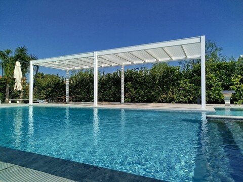 Pergola Brisoleil bianca