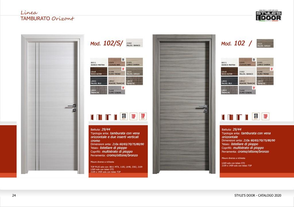 Porte interne in laminato Linea Tamburato Basic - Compost