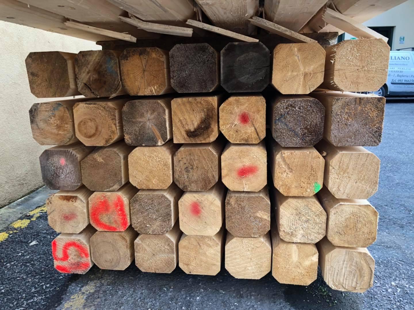 Travi uso fiume Gagliano Legnami Effetto e finiture antichizzate
