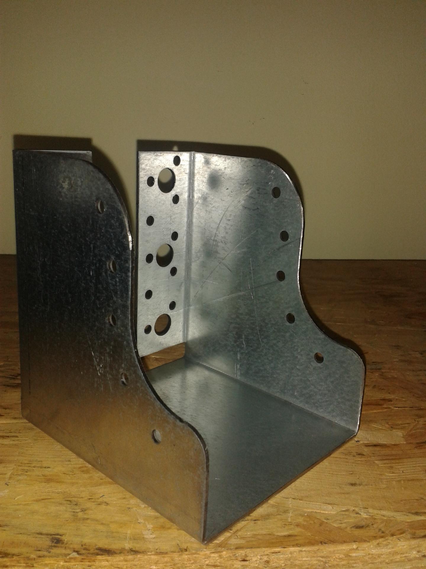Scarpa ancoraggio travi sagomata 100x160 spessore 2 mm