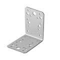 Piastra angolare 90x90x65 SP 2 ZB senza rinforzo zincato bianco