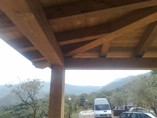 Verande in legno lamellare Gagliano Legnami