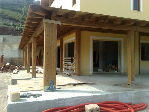 Verande in legno lamellare Gagliano Legnami