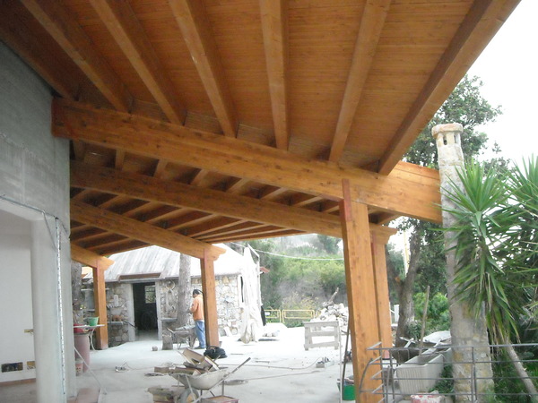 Verande in legno lamellare Gagliano Legnami