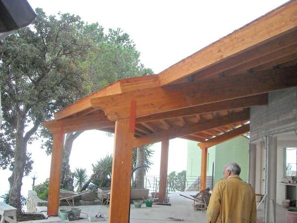 Verande in legno lamellare Gagliano Legnami