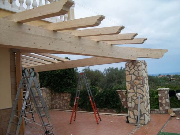Verande in legno lamellare Gagliano Legnami