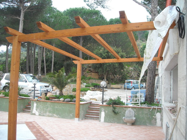 Pergolati in legno lamellare Gagliano Legnami