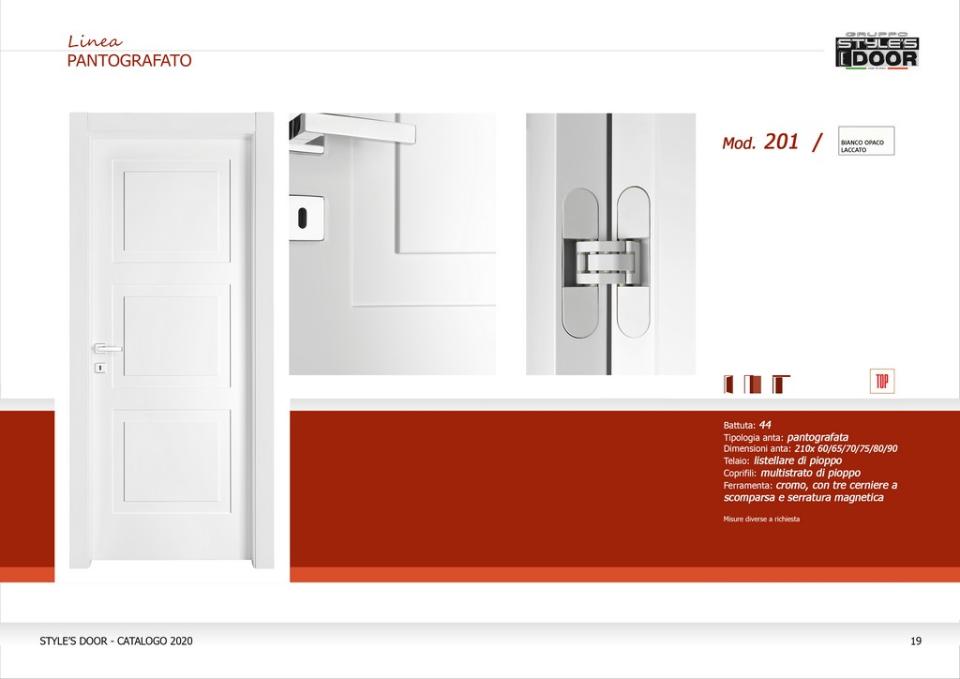 Porte interne in laminato Linea Pantografato