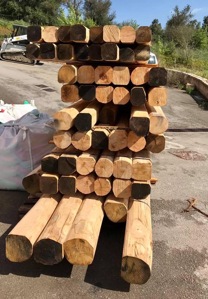 Travi uso fiume Gagliano Legnami Effetto e finiture antichizzate