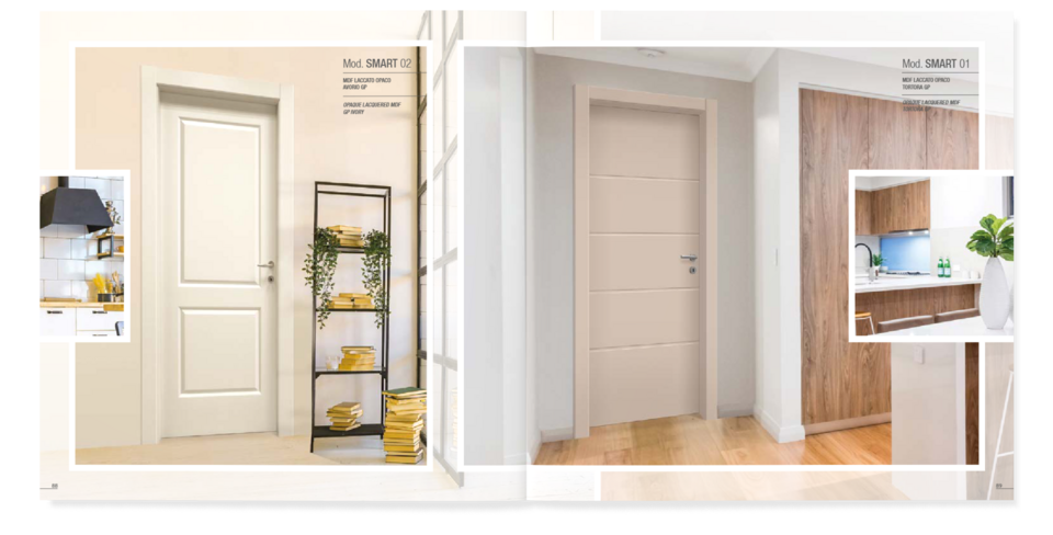 Porte da interno laccate classiche e moderne GP Porte