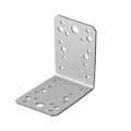 Piastra angolare 105x105x90 SP 2 ZB senza rinforzo zincato bianco