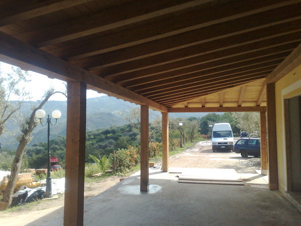 Verande in legno lamellare Gagliano Legnami